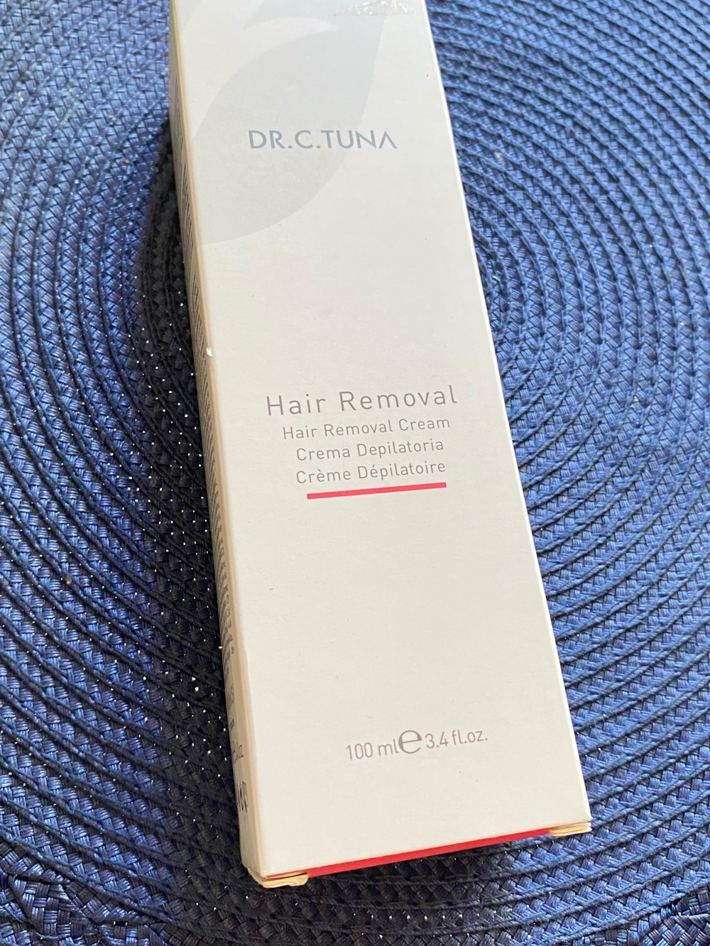DR.C.TUNA Hair Removal Cream - White Packaging with Red Accent